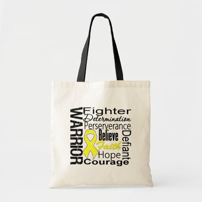 Sarcoma Warrior Collage Tote Bag (Front)