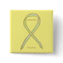 Sarcoma Yellow Awareness Ribbon Custom Pin