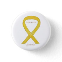 Sarcoma Yellow Awareness Ribbon Custom Pin