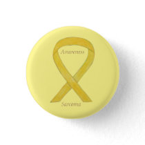 Sarcoma Yellow Awareness Ribbon Custom Pin