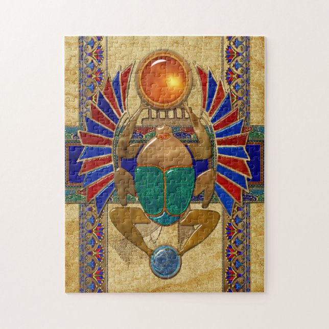 Sarcophagus 3D Egyptian Jigsaw Puzzle (Vertical)