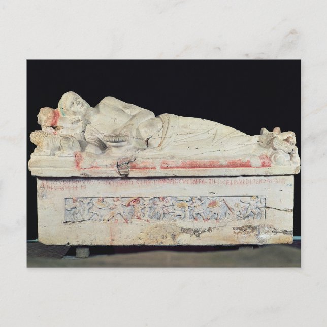 Sarcophagus, Etruscan Postcard (Front)