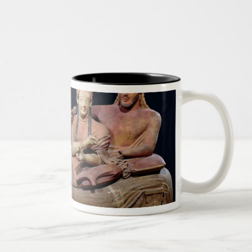 Sarcophagus of a married couple 525_500 BC Two_Tone Coffee Mug