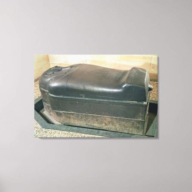 Sarcophagus of Eshmunazar, King of Sidon Canvas Print (Front)