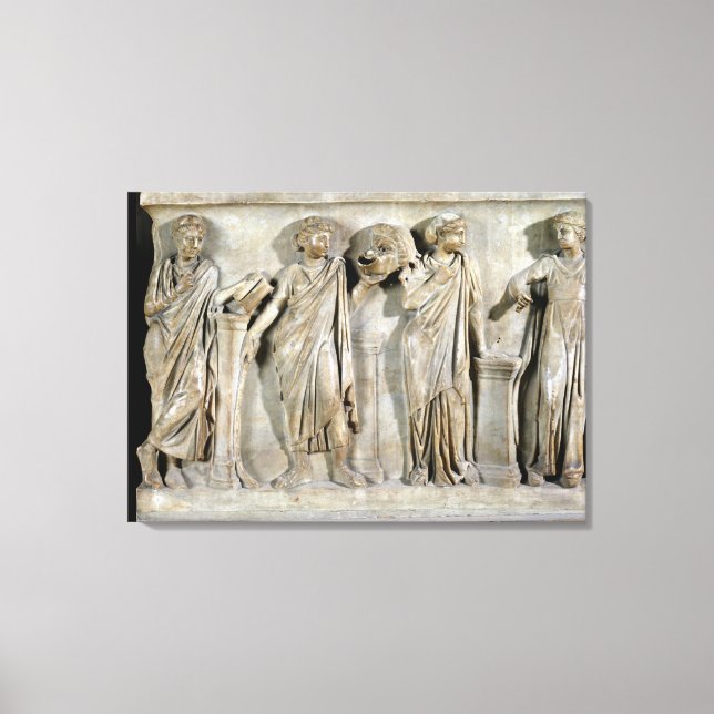 Sarcophagus of the Muses 2 Canvas Print (Front)