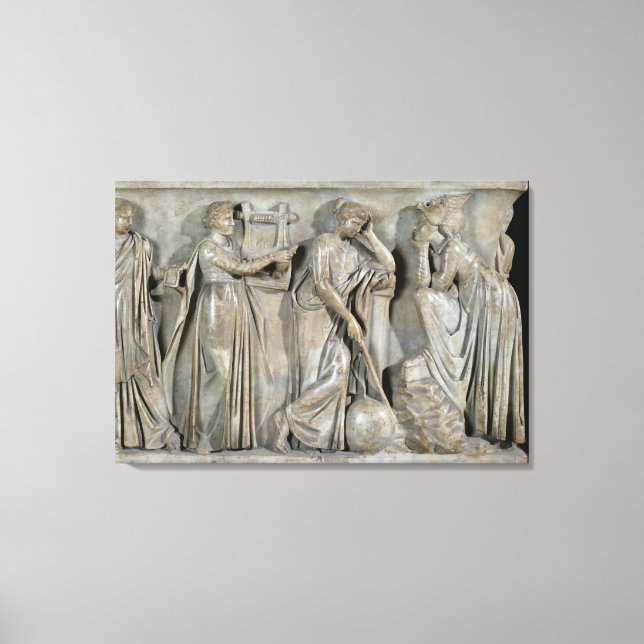 Sarcophagus of the Muses Canvas Print (Front)