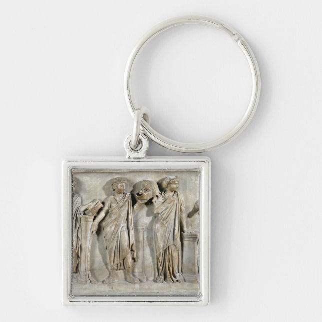 Sarcophagus of the Muses Keychain (Front)