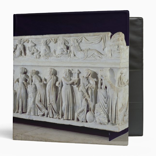 Sarcophagus with frieze of the Nine Muses 3 Ring Binder (Front/Inside)