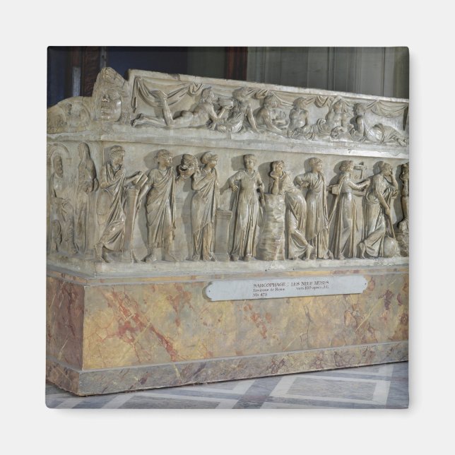 Sarcophagus with frieze of the Nine Muses Magnet (Front)