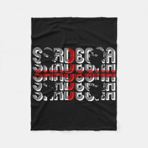 Sardegna Flag Italy Holiday Vacation Sardinian Sar Fleece Blanket