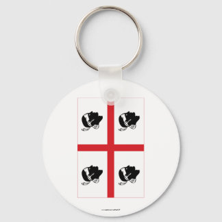 Sardegna flag keychain