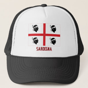 Sardegna flag with name trucker hat