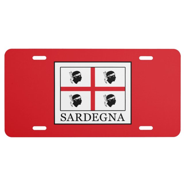 Sardegna License Plate (Front)