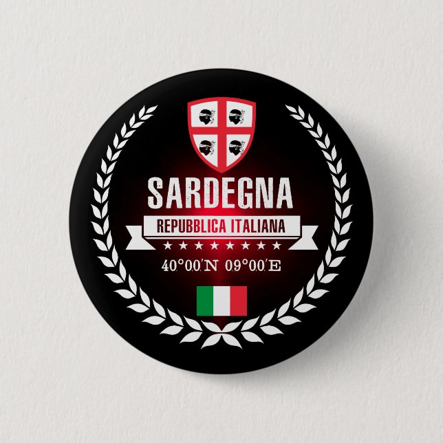 Sardegna Pinback Button (Front)