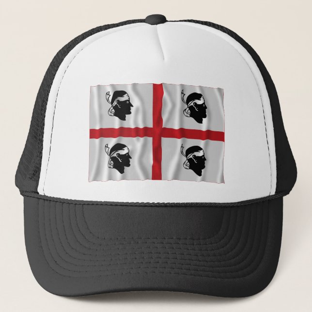 Sardegna waving flag trucker hat (Front)