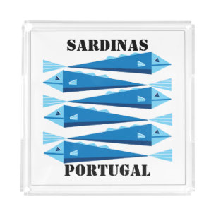 Sardinas Portugal Acrylic Tray