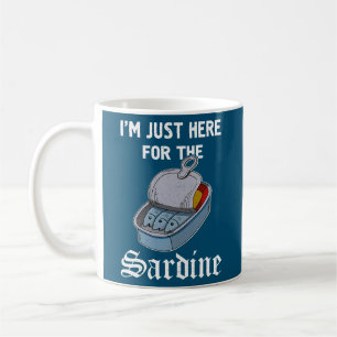 Sardine anchovies fish dishes canned fish cuisine coffee mug