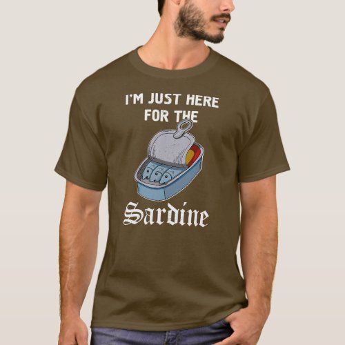 Sardine anchovies fish dishes canned fish cuisine T_Shirt