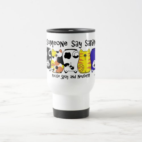 Sardine Cats Travel Mug