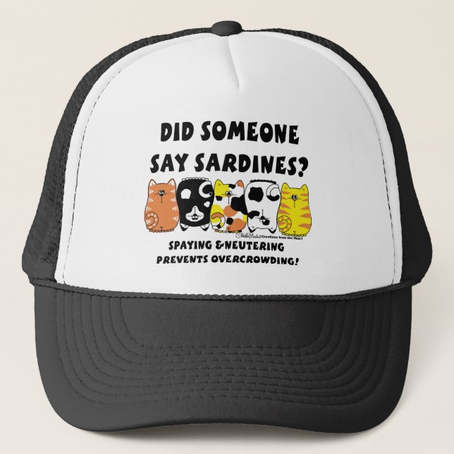 Sardine Cats Trucker Hat (Front)