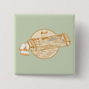 Sardine flavoured chewing gum funny fish button