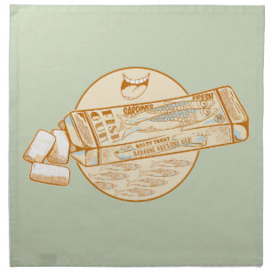 Sardine flavoured chewing gum funny fish cloth napkin