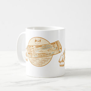 Sardine flavoured chewing gum funny fish coffee mug