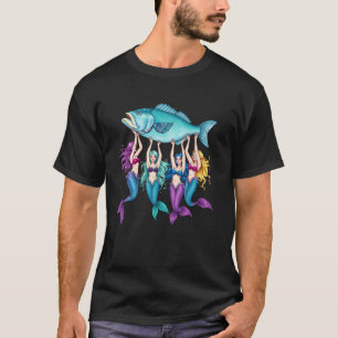 Sardine Mermaid Fish Amalfi Ocean Themed Design Ar T-Shirt