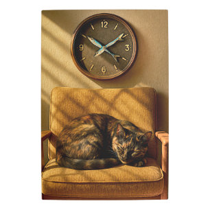 Sardine O’clock Dreamtime – Surreal Cat Art