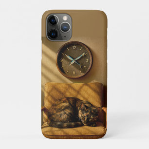 Sardine O’clock Dreamtime – Surreal Cat Art iPhone 11 Pro Case