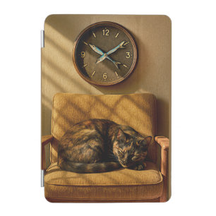 Sardine O’clock Dreamtime – Surreal Cat Art iPad Mini Cover