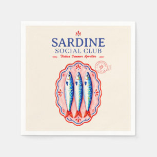 Sardine Social Club Italian Summer Party Napkins