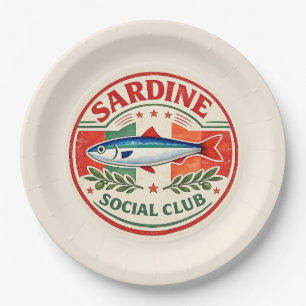 Sardine Social Club Italian Summer Party Paper Plates