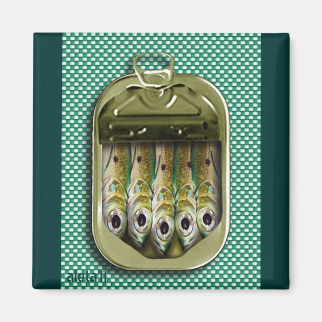 sardine tin magnet (Front)