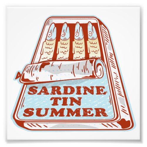 Sardine tin summer photo print