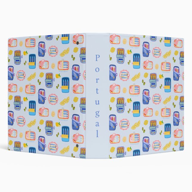 Sardines and Lemons 3 Ring Binder (Background)