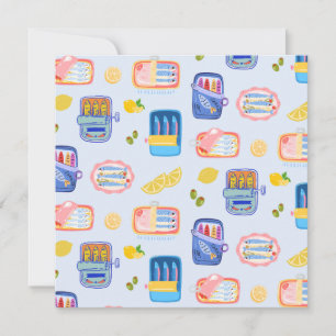 Sardines and Lemons Birthday Holiday Card