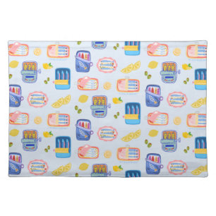 Sardines and Lemons Cloth Placemat