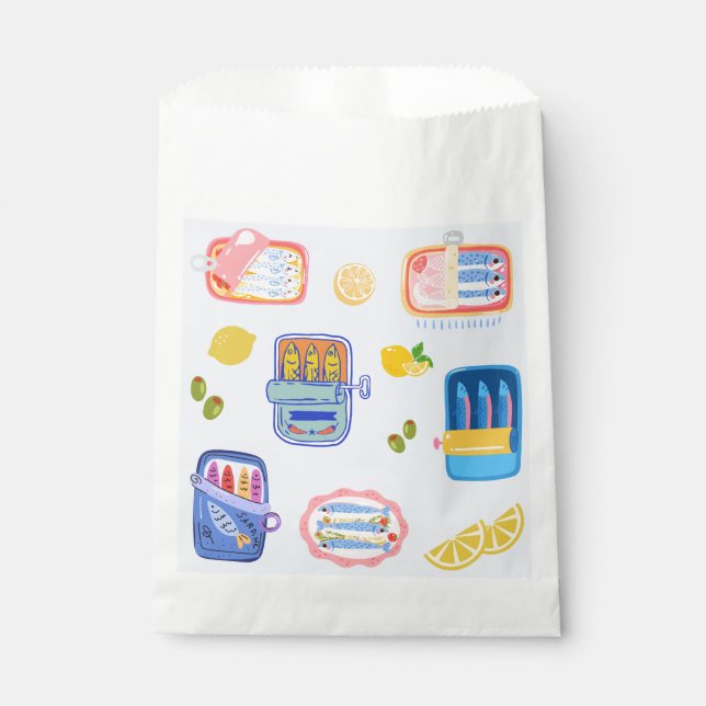 Sardines and Lemons Favor Bag (Front)