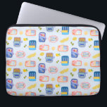 Sardines and Lemons Laptop Sleeve<br><div class="desc">A cute design of sardines in cans and sardines on a plate,  surrounded by lemons. It evokes a warm afternoon by the Mediterranean Sea,  or on the coast of Portugal. A great gift for travel lovers and foodies.</div>