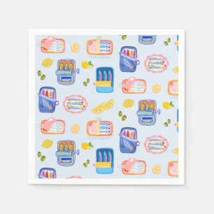 Sardines and Lemons Napkins