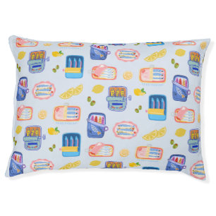 Sardines and Lemons Pet Bed