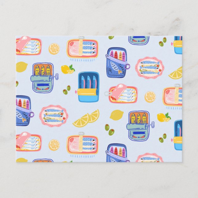 Sardines and Lemons Postcard (Front)