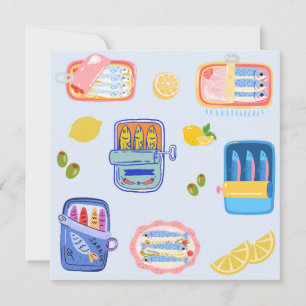 Sardines and Lemons Thank You Note Card
