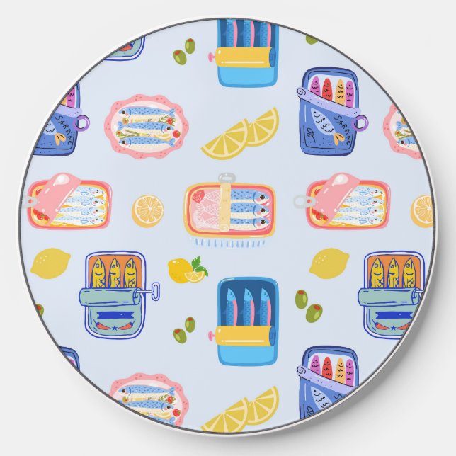 Sardines and Lemons Wireless Charger (Front)