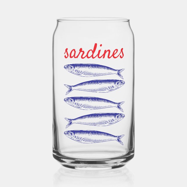 Sardines Can Glass (Back)