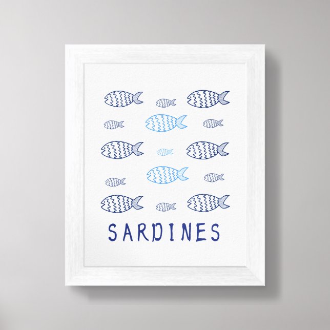 Sardines Framed Art (Framed Front)