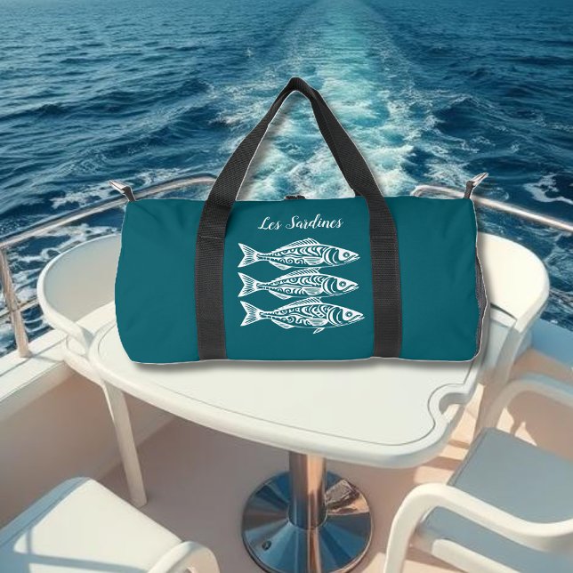 Sardines-Hawaiian-Fisherman Core Teal Duffle Bag (Les Sardines-Hawaiian-Fisherman Core Duffel Bag Teal)