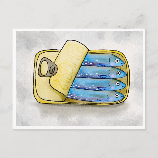 Sardines, HEY  Postcard (Front)