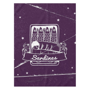 Sardines in a tin Distressed Tablecloth